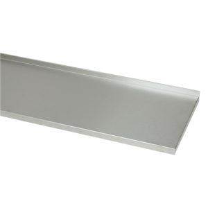 Solid shelves 400 mm, stainless steel