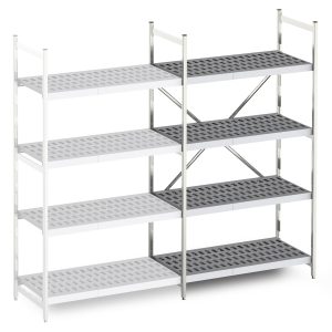 Shelf packages, with polymer shelves